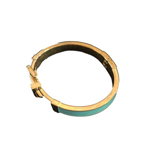 Michael Kors Turquoise & Gold Plated Enamel Bracelet - Picture 2 of 5